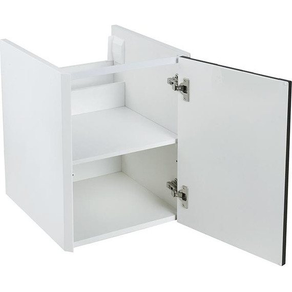 Модуль подвесной с распашным фасадом Акватон Брук 40 см 1A201803BCDL0, белый/дуб латте - фото 3