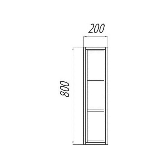 Модуль подвесной открытый Акватон Брук 20 см 1A200903BCDF0, белый/дуб феррара - фото 4