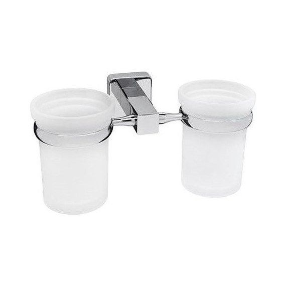 Стакан двойной для зубных щеток WasserKraft Lippe K-6528D - фото 