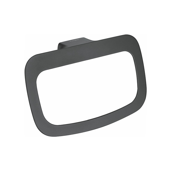 Кольцо для полотенец WasserKraft Elbe K-7260, цвет чёрный - фото 