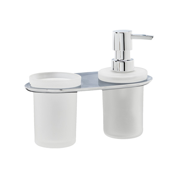 Дозатор для жидкого мыла со стаканом WasserKraft Kammel K-8389 - фото 