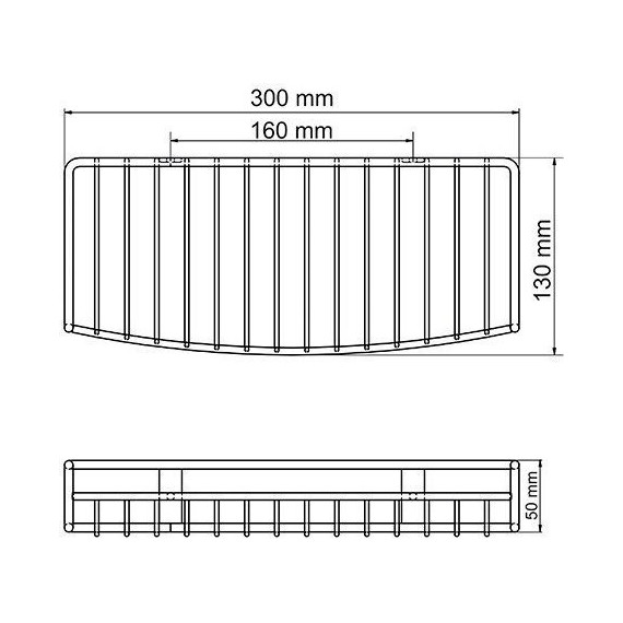 Полочка WasserKraft Ammer K-1311 30 см - фото 5