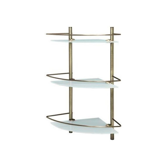 Полка стеклянная WasserKraft Exter K-3533 30 см, цвет светлая бронза - фото 