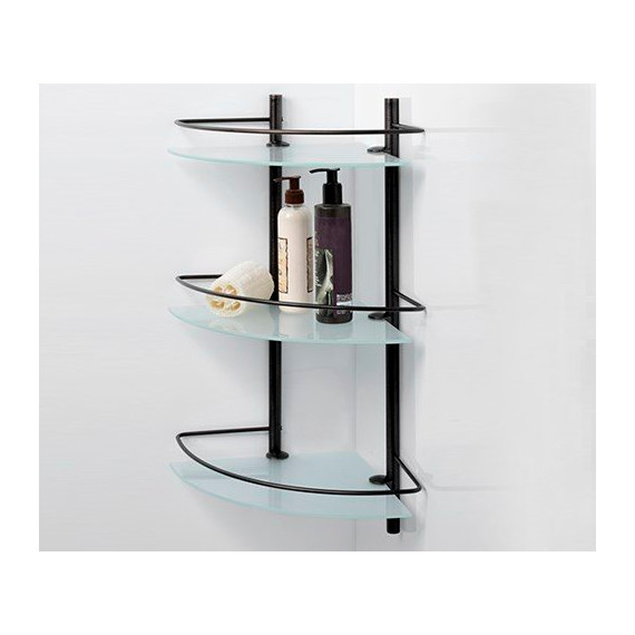 Полка стеклянная WasserKraft Isar K-3633 30 см, цвет тёмная бронза - фото 2