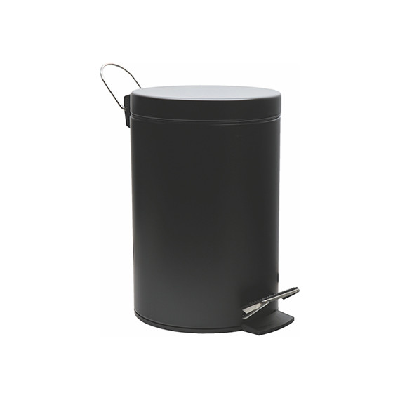 Ведро для мусора с педалью WasserKraft Elbe K-635BLACK - фото 