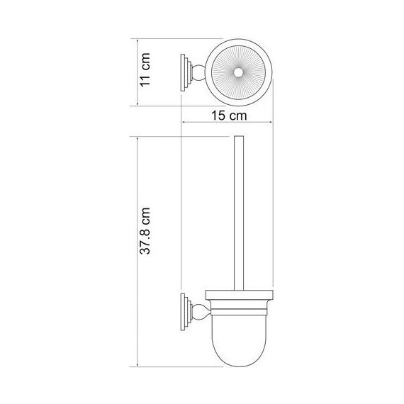 Ёршик для унитаза WasserKraft Ammer K-7027 - фото 4