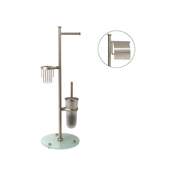 Стойка с держателем и ёршиком WasserKraft Ammer K-1236 - фото 2