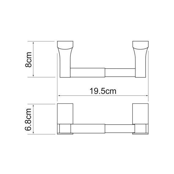 Держатель для туалетной бумаги WasserKraft Exter K-5222, цвет светлая бронза - фото 4