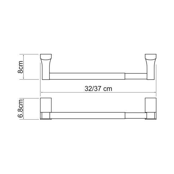 Держатель для бумажных полотенец WasserKraft Exter K-5291, цвет светлая бронза - фото 4
