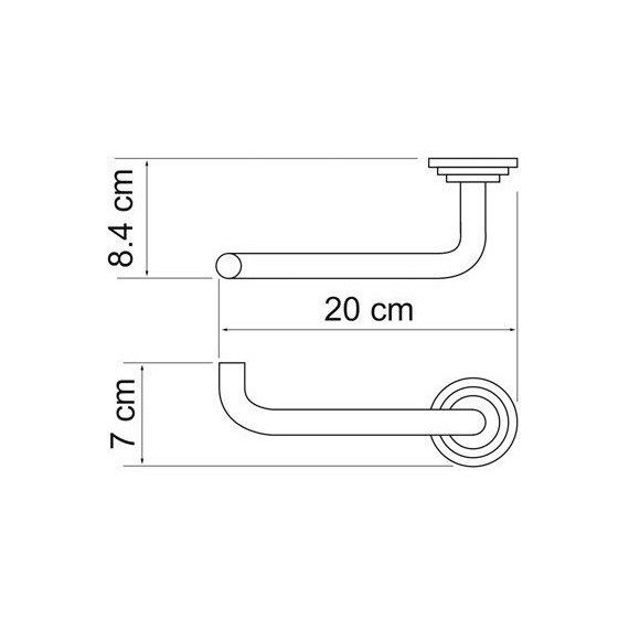 Держатель для туалетной бумаги WasserKraft Ammer K-7096 - фото 4