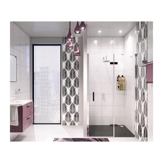 Душевая дверь WasserKraft Aller 120 см R 10H05RBLACK, чёрный/прозрачное - фото 4