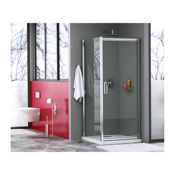 Душевое ограждение WasserKraft Salm 100х80 см 27I17, хром/прозрачное - фото 4