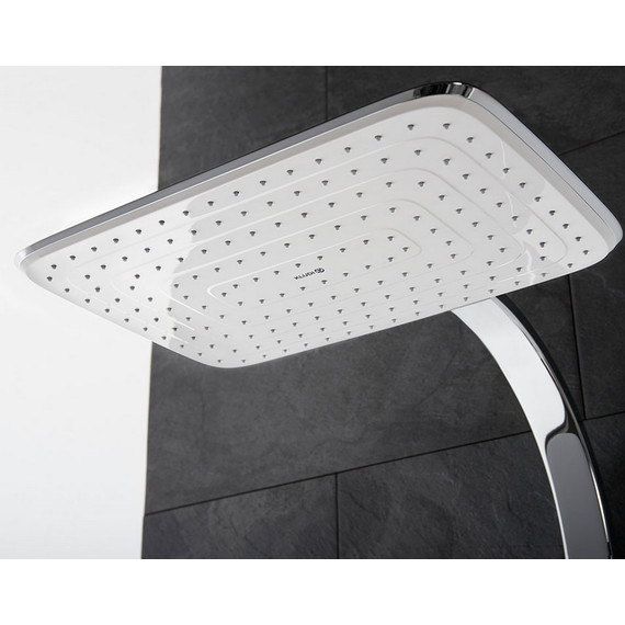 Душевая стойка с термостатом Kludi Cockpit Discovery 8020091-00, белый/хром - фото 4