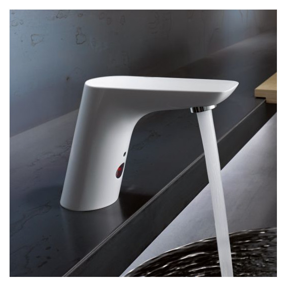 Смеситель для раковины электронный Kludi Balance 5220091, белый - фото 5