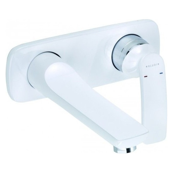 Смеситель для раковины настенный Kludi Balance 185 мм 522469175, белый - фото 