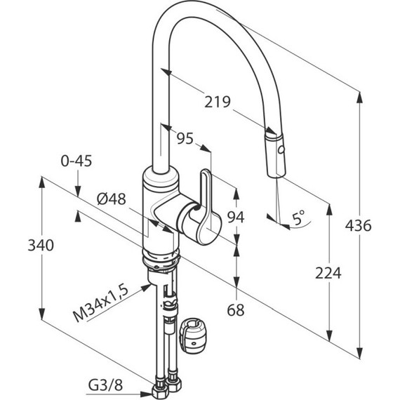 Смеситель для кухни Kludi Bingo Star 428520578 - фото 4