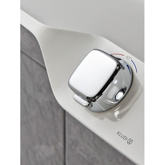 Душевая стойка с термостатом Kludi Cockpit Discovery 8020091-00, белый/хром - фото 5