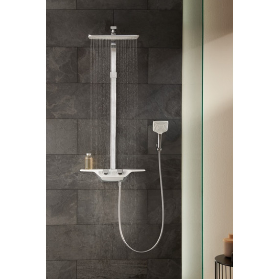 Душевая стойка с термостатом Kludi Cockpit Discovery 8020091-00, белый/хром - фото 7