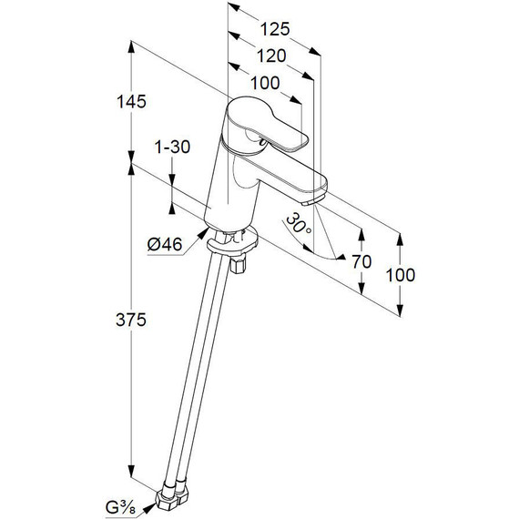 Смеситель для раковины Kludi Pure&Easy 70 мм 372750565 - фото 7