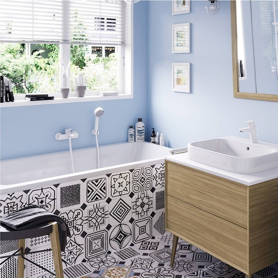 Смеситель для ванны Kludi Pure&Easy 376819165, белый - фото 5