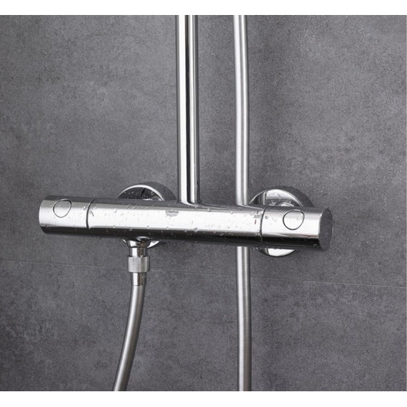 Душевая стойка с термостатом Grohe Euphoria Cube XXL 230 26187000 - фото 3