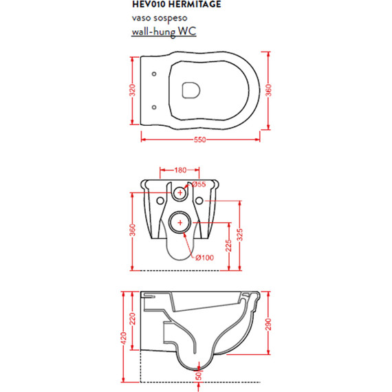 Унитаз подвесной ArtCeram Hermitage HEV010 01 00 - фото 7