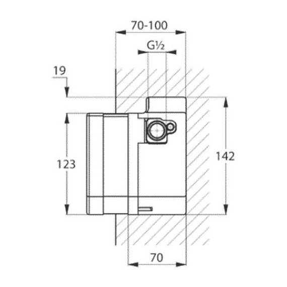 Скрытая часть Kludi Zenta 38001 - фото 2
