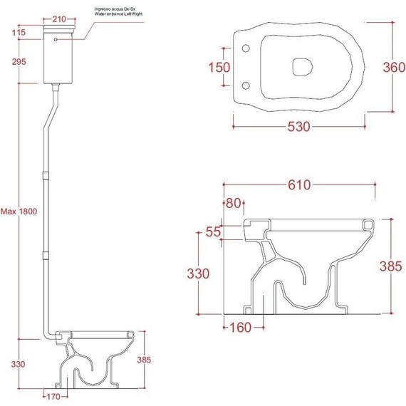 Унитаз-компакт ArtCeram Hermitage HEV002 01 00 (высокий бачок) - фото 5