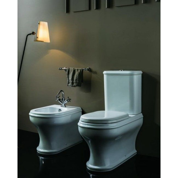 Унитаз-компакт Azzurra Charme CHVCMP000000BI с крышкой микролифт - фото 3