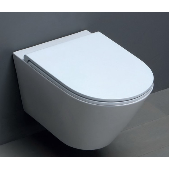 Унитаз подвесной Azzurra Forma FMVKSPE00000BI с тонкой крышкой микролифт - фото 