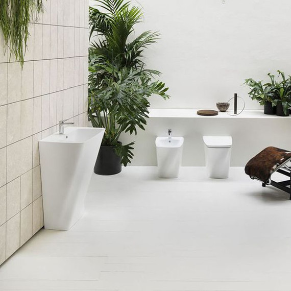 Унитаз приставной безободковый Azzurra Hera HEVCTPE00000BI с тонкой крышкой микролифт - фото 4