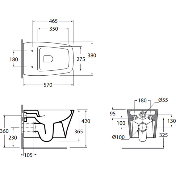 Унитаз подвесной безободковый Azzurra Hera HEVKSPE00000BI с тонкой крышкой микролифт - фото 4