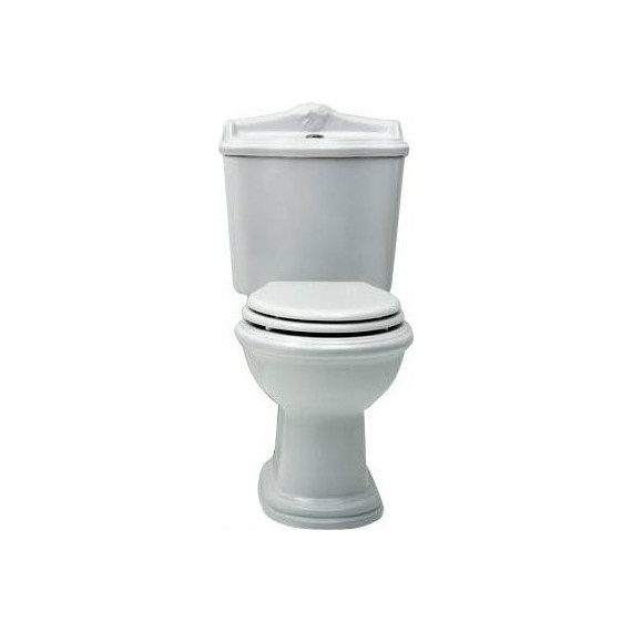 Унитаз-компакт Azzurra Jubilaeum JUVCMP000000BI с крышкой микролифт - фото 