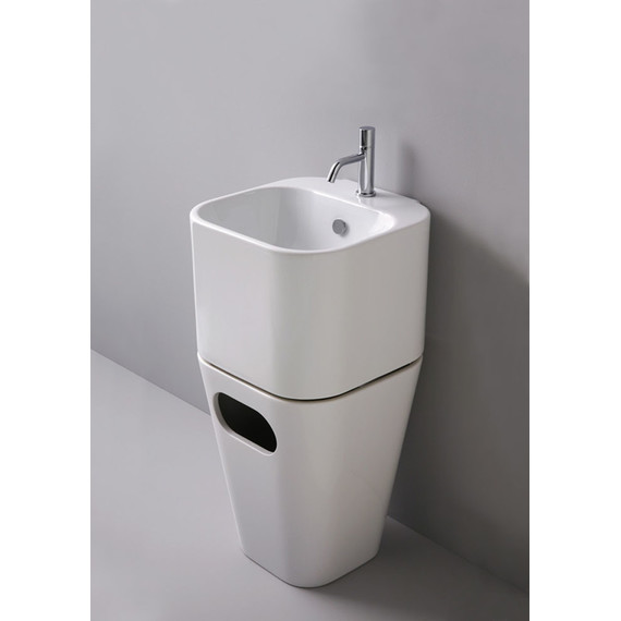 Раковина подвесная c бельевой корзиной Azzurra Tandem 45 см TALP04443T0M - фото 