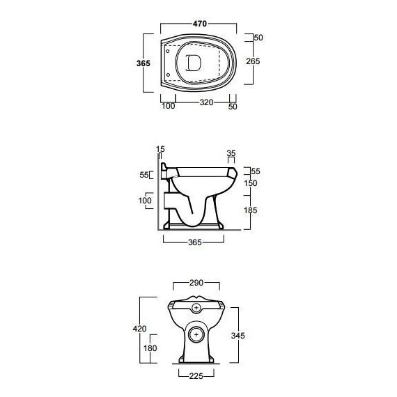 Унитаз приставной слив горизонтальный Simas Arcade AR811bi - фото 5