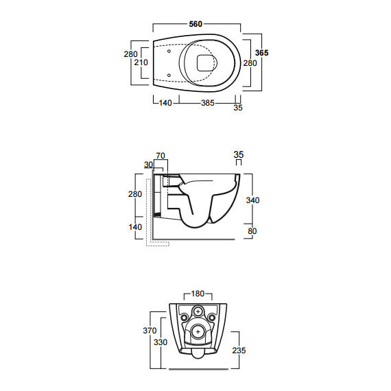 Унитаз подвесной безободковый Simas Vignoni VI18bi, Цвет производителя: белый - фото 4