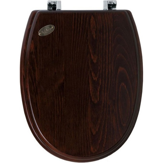 Сиденье с крышкой для унитаза Simas Arcade микролифт, цвет дерево AR008noce/cr - фото 