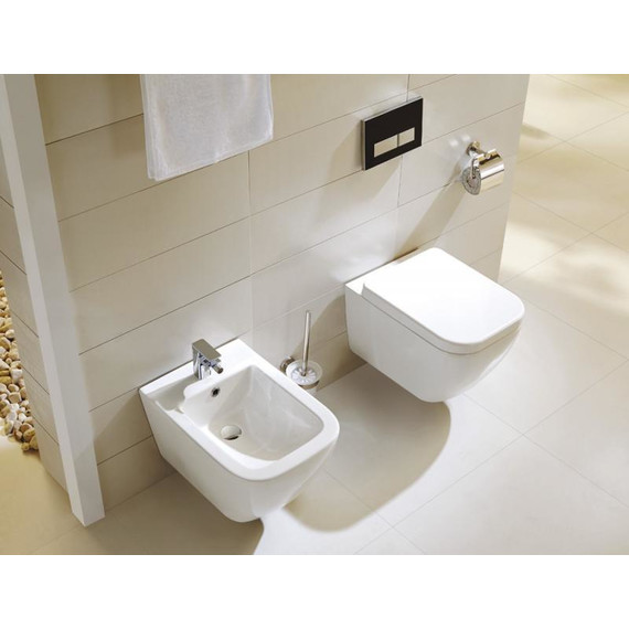 Унитаз подвесной безободковый BelBagno Alpina BB10100CHR с крышкой микролифт BB309SC - фото 8