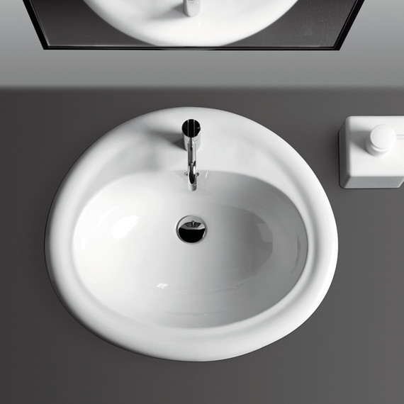 Раковина врезная на столешницу Simas Top e lavabi d'arredo 65 см S51 bi*1 - фото 2