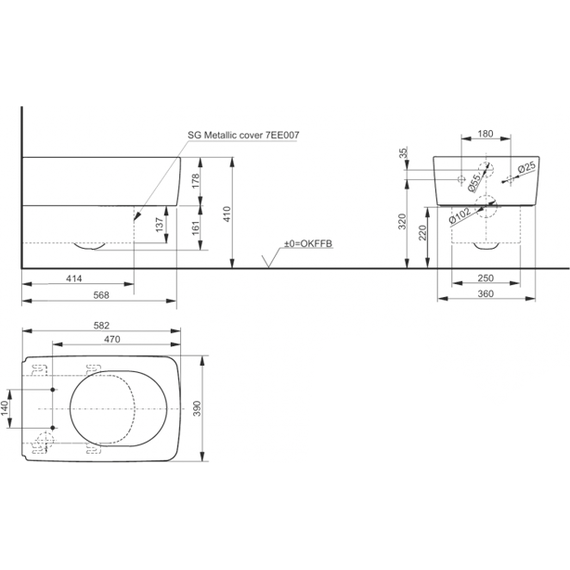 Унитаз подвесной безободковый Toto SG CW512YR+9AE0017 - фото 3