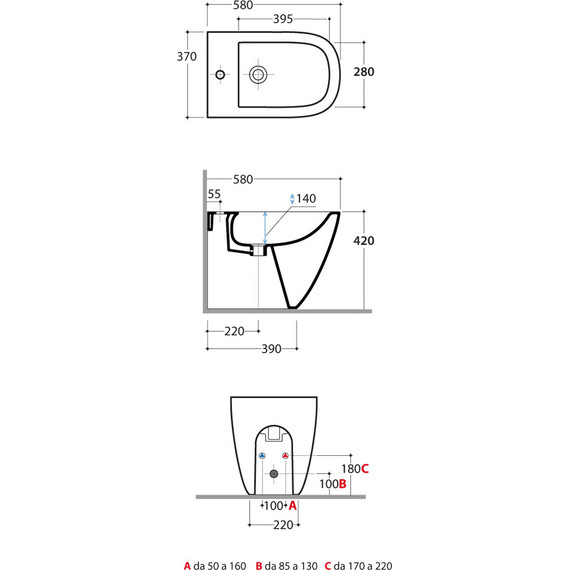 Биде напольное Globo Stockholm LA009.BI*1 - фото 6