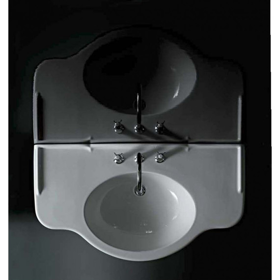 Раковина на ножках Globo Paestum 110 см PA022.BI*1 - фото 2