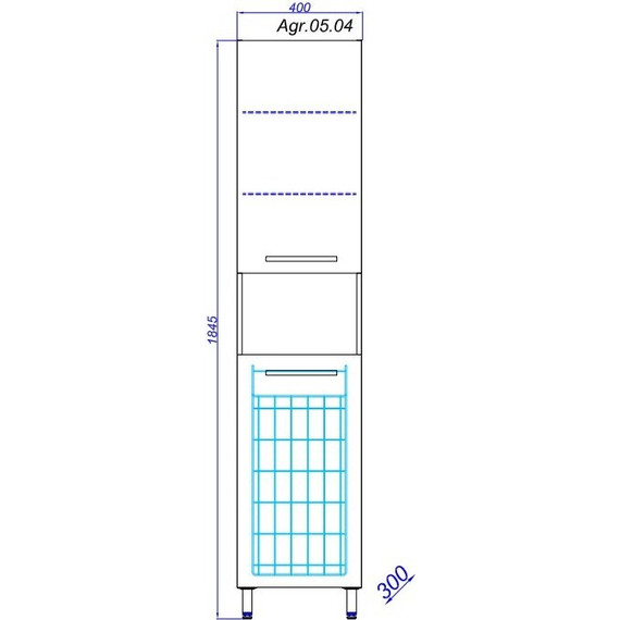 Пенал напольный Aqwella Аллегро 40 см Agr.05.04 - фото 4