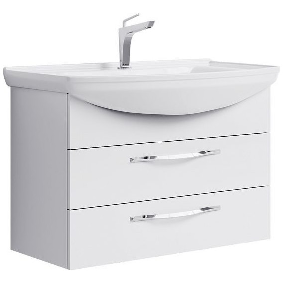 Тумба подвесная с раковиной Aqwella Аллегро 85 см Agr.01.08/2 - фото 