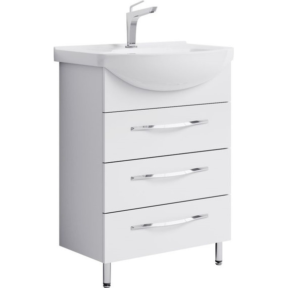 Тумба напольная с раковиной Aqwella Аллегро 65 см Agr.01.06/3 - фото 