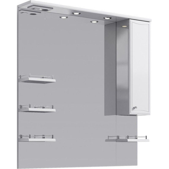 Зеркало-шкаф Aqwella Барселона 100 см Ва.02.10 - фото 