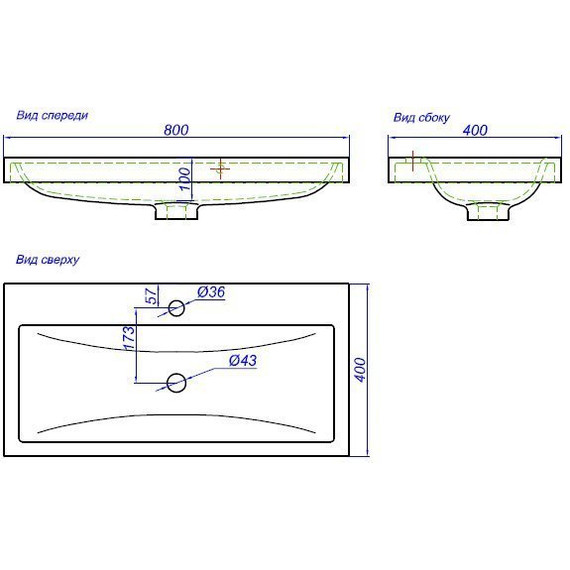 Тумба подвесная с раковиной Aqwella Infinity 80 см Inf.01.08.001 - фото 6