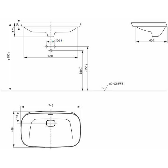 Раковина-чаша Toto Neorest 75 см LW3717HY#XW - фото 4