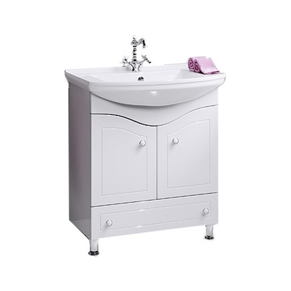 Тумба напольная с раковиной Aqwella Франческа 75 см FR0107 - фото 