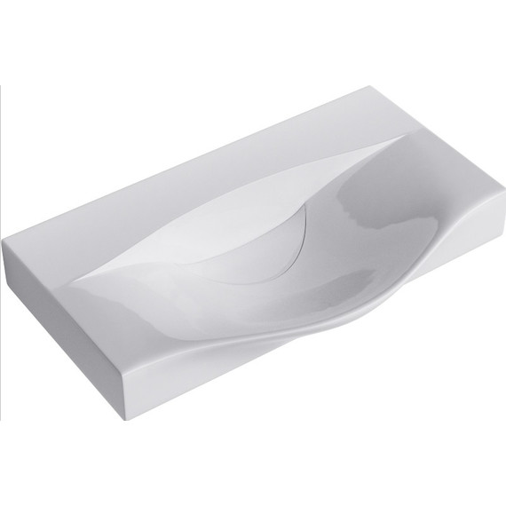 Тумба подвесная с раковиной Aqwella Bergamo 80 см Bеr.01.08/W - фото 6